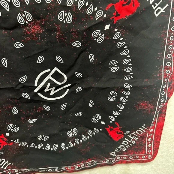 Pendleton Whiskey bandana hanker-chief western cowboy - Picture 3 of 5